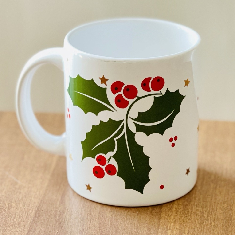 Vintage Waechtersbach Mug Holly Berries W Germany Holiday‎ Christmas Coffee Tea